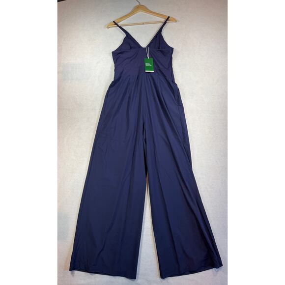 Halara Breezeful Backless Wide Leg Jumpsuit Size M New With Tags - Picture 3 of 9